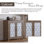 Armoire de rangement rustique en bois massif brun rustique naturel vieilli