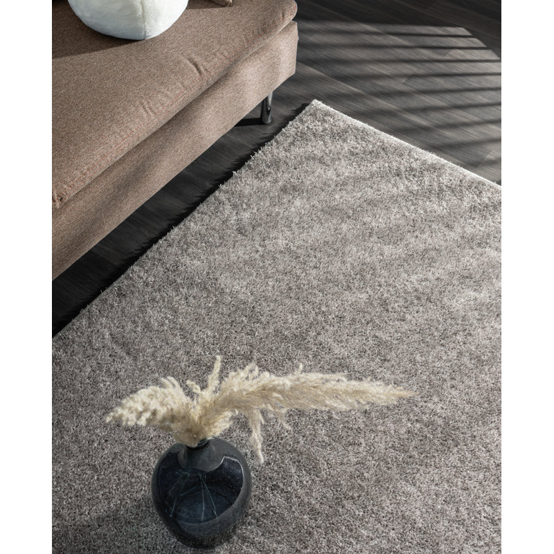 Phoebie Abstract Machine -made Area Rug, Rectangular 80 x 150cm, Grey/Brown/Blue