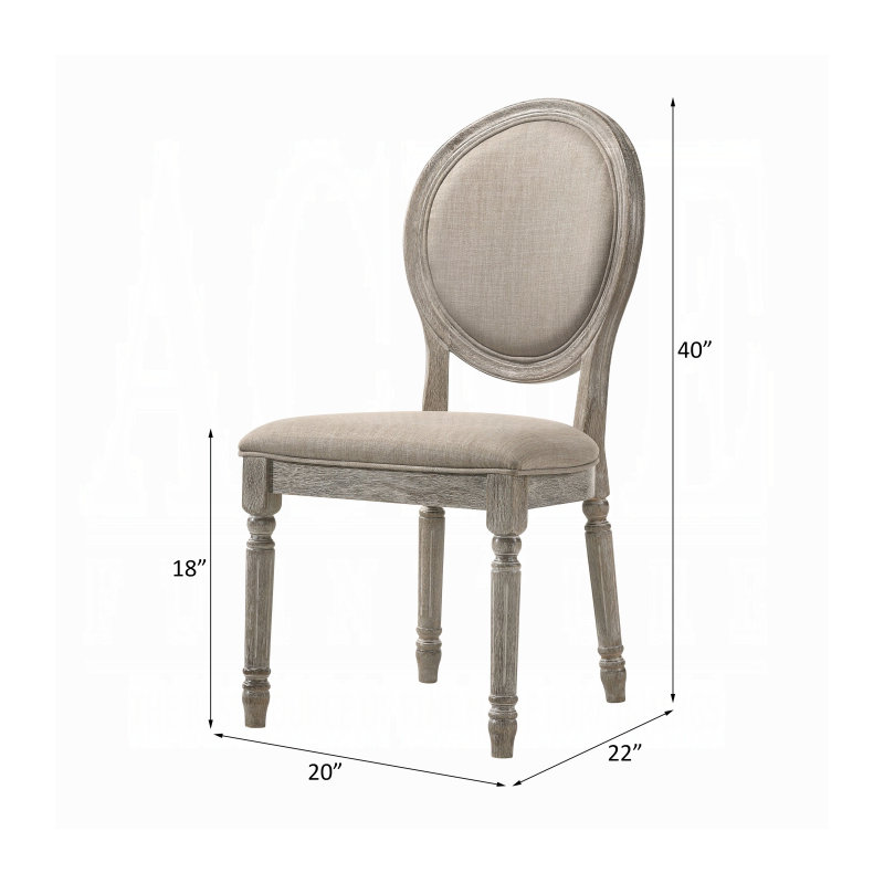 Chaise d'appoint Faustine (ensemble de 2)