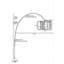 Lampe sur pied moderne réglable Luro, corps en métal chromé mat, hauteur de 61,0 à 86,6 po, base de 15,7 po de diamètre | Douille E27, 60 W maximum | Conception élégante pour le salon, la chambre à coucher, le bureau, l'éclairage élégant et fon