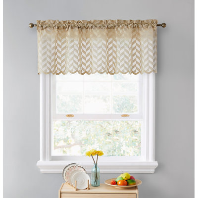 Snowden Chevron Tailored Window Valance