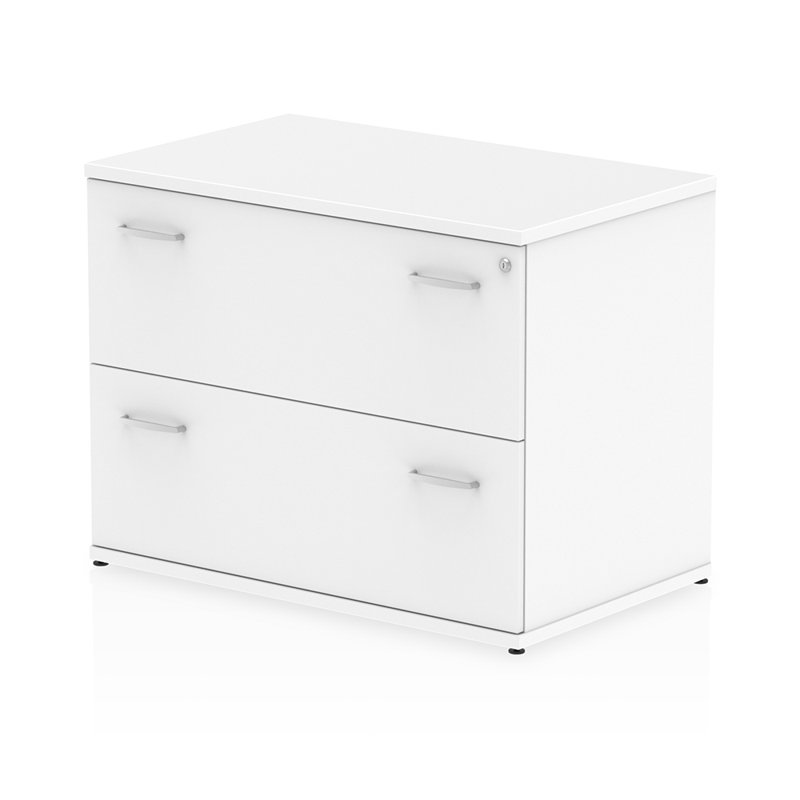 Impulse 80cm Wide 2 -Drawer File Cabinet, White