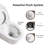 MaceratingFlo Skirted Rear Outlet Toilet with Tornado Flush, 17.6" Soft-Close Seat, 7" Rough-In, Extension Pipes Included