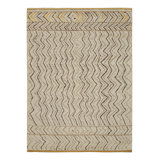Moroccan Hand Knotted Wool Geometric Area Rug