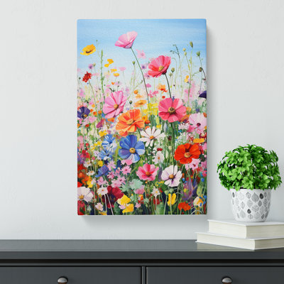 Wildflowers Colour Field - Wrapped Canvas