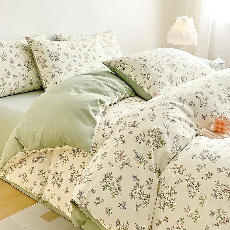 Ensemble de housse de couette 3 pièces Nayoroom, Housse de couette grand et 2 taies d'oreiller stan