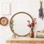 Miroir d'appoint mural et en bois naturel de style moderne Mid-Century pour un usage domestique