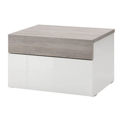 Gelosia 60cm W Manufactured Wood Bedside Table