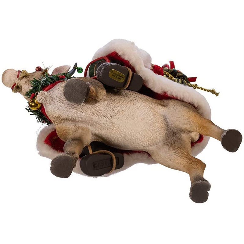 Fabriché père noël sur le renne
