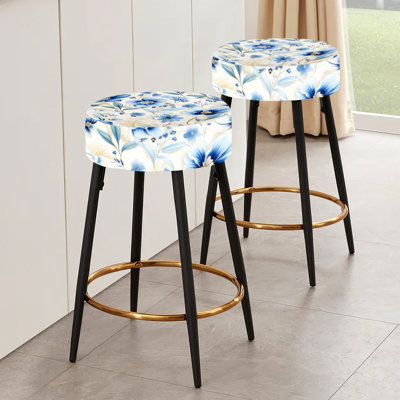 Ensemble de 2 tabourets de bar Boho