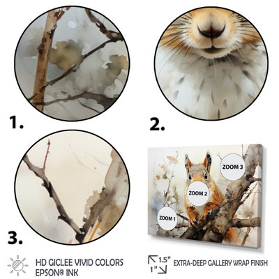 Berle " Brown Squirrel Curious Observer II "