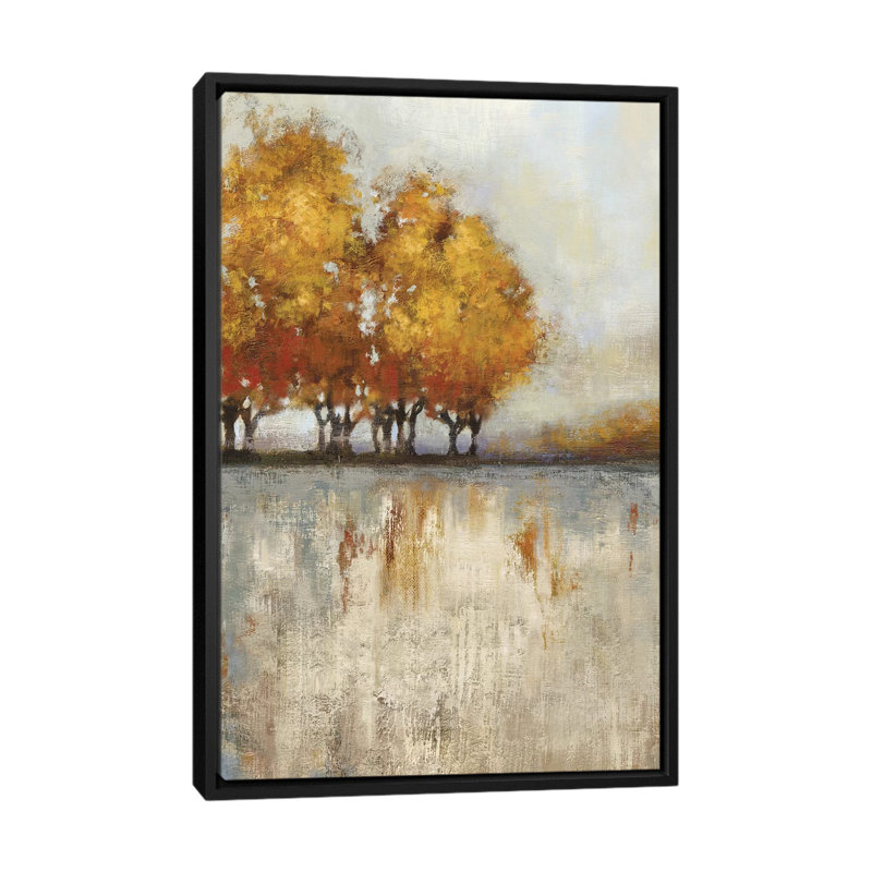 «Out of the Blue I» par PI Studio - impression sur toile, H 26 po x l 18 po x P 1,5 po, Toile avec cadre noir, Pas de tapis