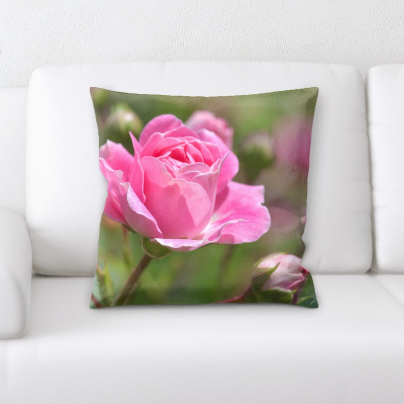 Coussin décoratif rose