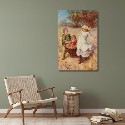 "Une charge lourde" par Frederick Morgan - Art sur toile tendue avec châssis
