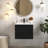 24" Wall Mounted Bathroom Vanity With Integrated Ceramic Sink-581508157