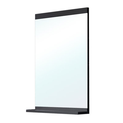Miroir de salle de bain avec tablettes