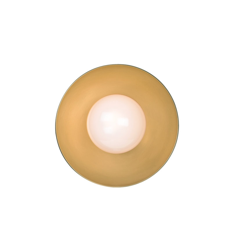 Julien 1 - Light Flush Mounted Sconce, Aged Brass