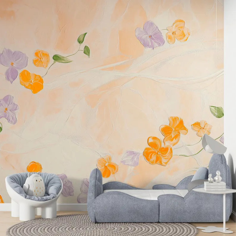 Soft Pastel Petal Breeze, 192" L x 108" W