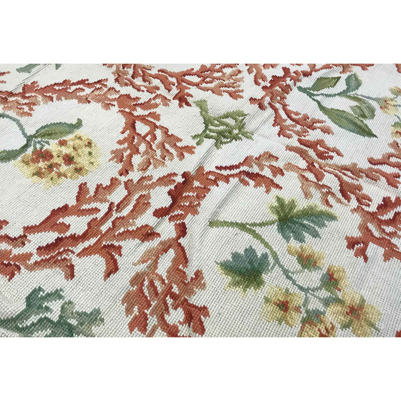 Venatura Wool Floral Area Rug, Rectangle 10' x 13'5"