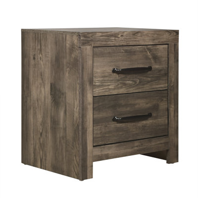 Newington 2-Drawer Nightstand in Grey