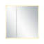 Armoire à pharmacie DEL à deux portes FINE FIXTURES Aura ™ Smart avec chargement sans fil Qi, désembuage anti-buée et éclairage 3 couleurs à intensité variable-1555894204