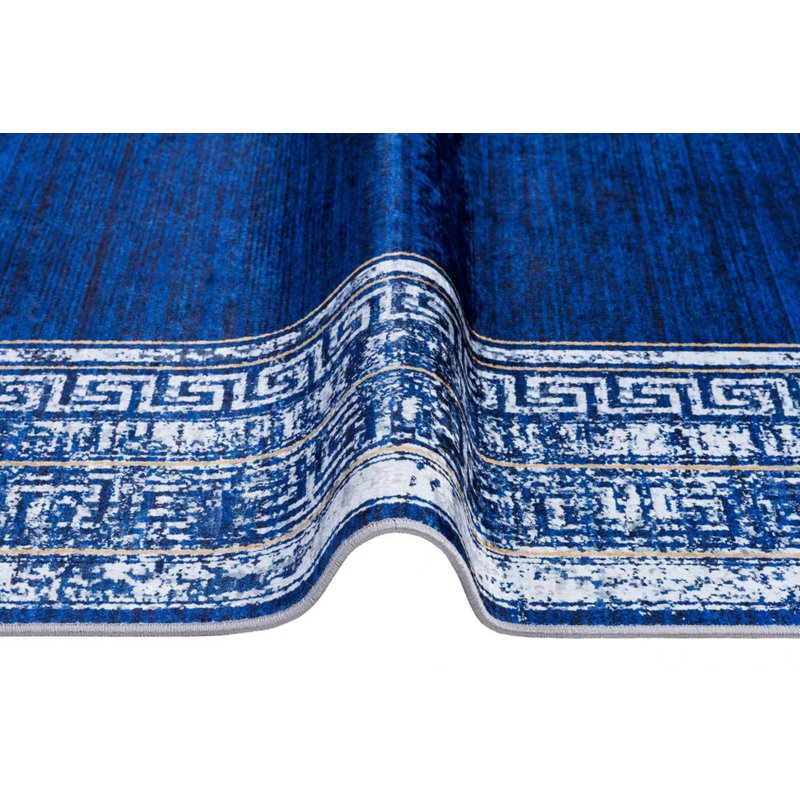 Telaya Cotton Abstract Indoor / Outdoor Rug, Rectangle 5'11" x 9'2"