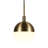 Caillin 1 - Light Brass Single Pendant-152244963