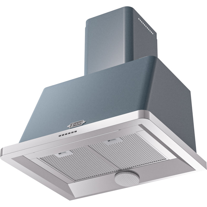 30" Majestic II 600 CFM Convertible Wall Mount Range Hood, Blue Grey