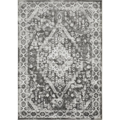 Raghdah Oriental Gray Area Rug