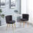Defreitas Dining Chair with Iron Legs and Cushions-1591200644