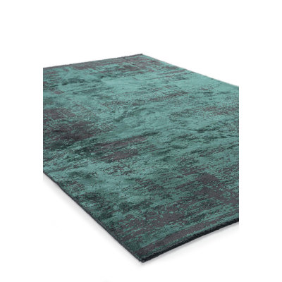 Besim Rectangle Abstract Cotton and Viscose Indoor / Outdoor Area Rug