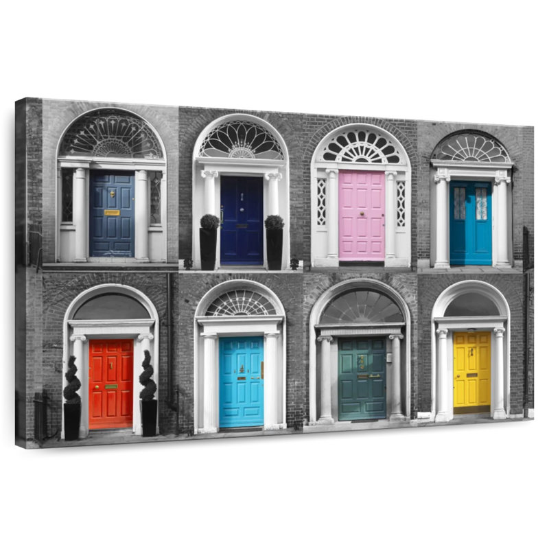 Lilian Colorful Georgian Doors, H 16 po x l 24 po