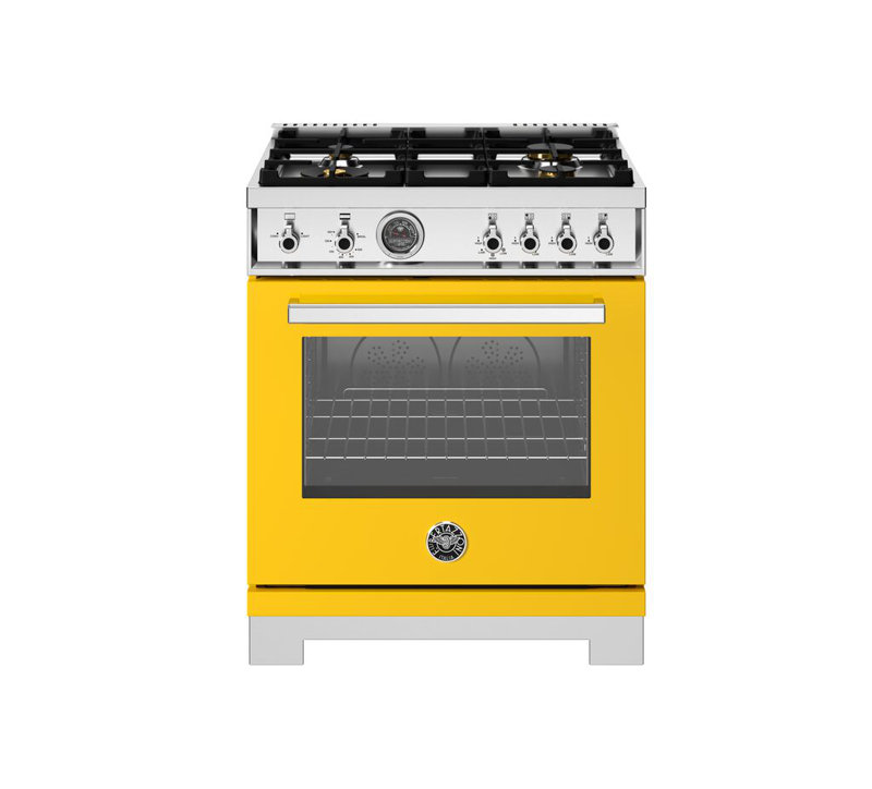 Bertazzoni 30'' W Free Standing Range, Electric, White Gloss