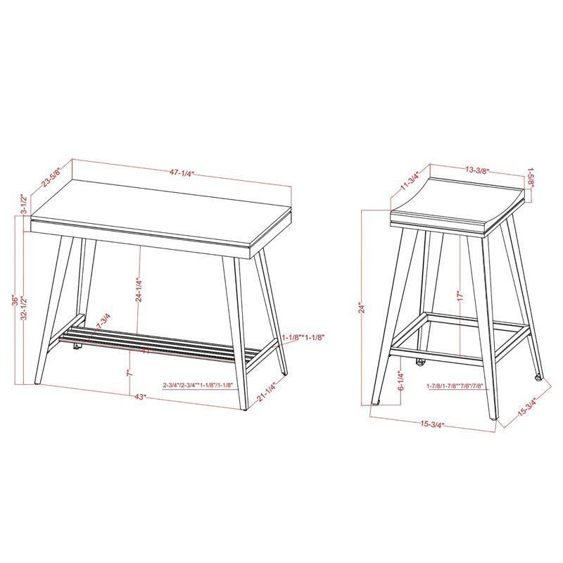 Meddard 2 - Person Trestle Dining Set, Antique Green, Antique Green/White