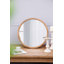 Miroir mural oval en bois