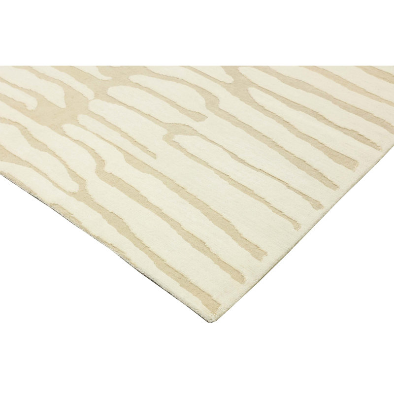 Hand Knotted Abstract Area Rug, Rectangle 8' x 10'