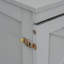 Lit escamotable moderne grand, bois gris avec USB et rangement
