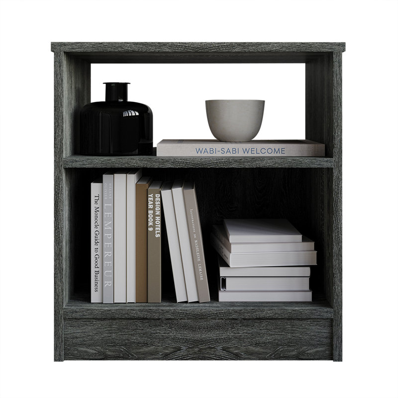 Duan 11.82'' W Particle Board / Chipboard Nightstand, Dark Gray