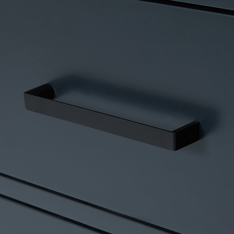 48" Single Bathroom Vanity Base Only, Matte Black, Midnight Blue