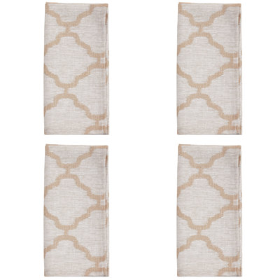 Marrakesh Collection Polyester Geometric Square Napkin