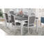 Ensemble de table de salle à manger extensible 7 pièces 78,1 pouces avec rallonge amovible de 18 pouces, 6 chaises de salle à manger rembourrées, 2 tiroirs intégrés-1734320266-1734320268-1734320264