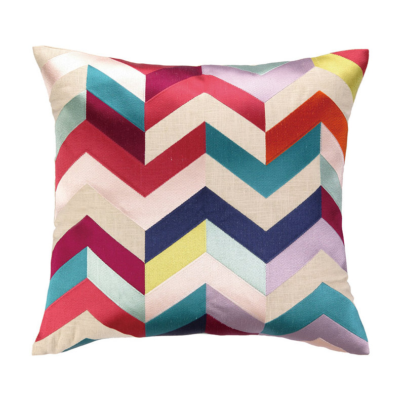 Coussin décoratif Brooke, Rouge / Crème