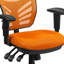 Chaise de bureau ergonomique en filet à dossier moyen avec accoudoirs réglables Siyer-33351262-53663816