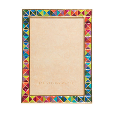 PYRAMID COLLECTION Metal Beveled Picture Frame