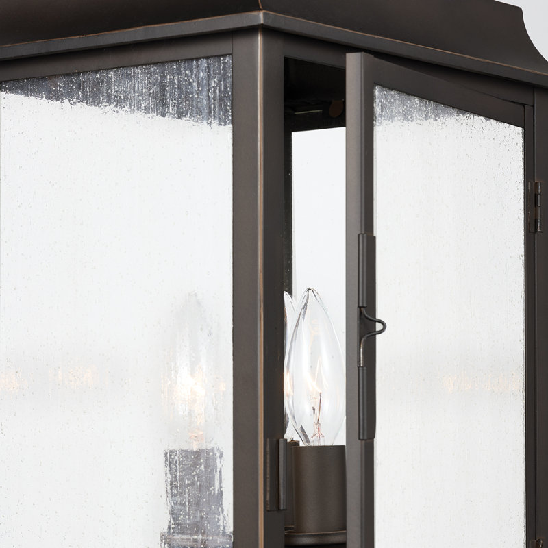 Luminaire à fixation sur mât câblé à 1 lumière H 21 po Alif Bronze huilé