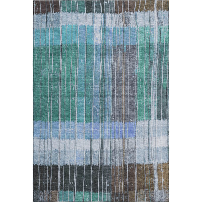 Premium Machine Washable Millbrook AMF1962 Stripes Rug