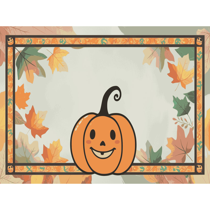 Tapis de vacances d'Halloween The Holiday Aisle®, Rectangle 5 pi x 7 pi