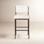 Benton Upholstered Stool with Metal Frame-754574878-755934990
