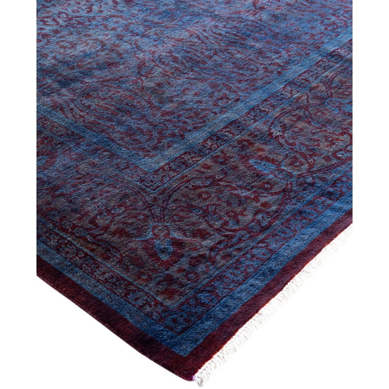 Overdyed One-of-a-Kind 5' 10" X 6' 2" Hand Knotted Area Rug