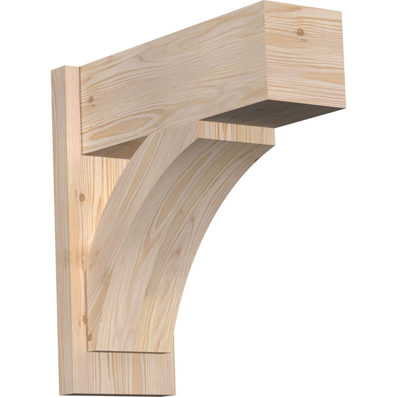 Bloc de bois rustique Thorton, Cèdre rouge de l'Ouest l 5 1/2 po (lisse), P 16 po x H 16 po